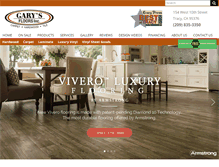 Tablet Screenshot of garysfloors.com
